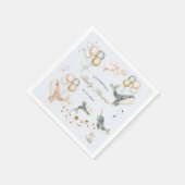 Zauberwal Ballons Sterne Babydusche Serviette (Ecke)