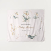 Zauberwal Ballons Sterne Babydusche Wandteppich (Vorderseite (Horizontal))