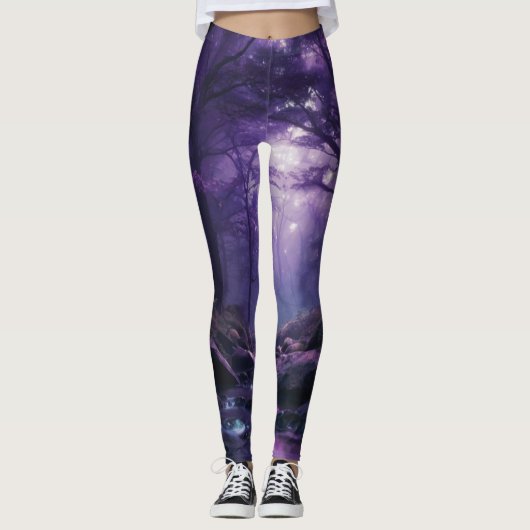 Zauberwald: Eine mystische Reise Leggings (Vorderseite)