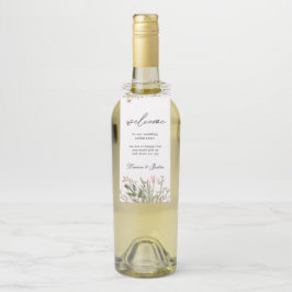Zauberwald Floral Flasche Schlagmarken Flaschenanhänger