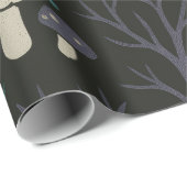 Zauberwald Halloween-Muster Geschenkpapier (Rolleneckpunkt)