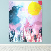 Zauberwald Leinwanddruck (Insitu (Holzboden))