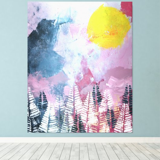 Zauberwald Leinwanddruck (Insitu (Holzboden))