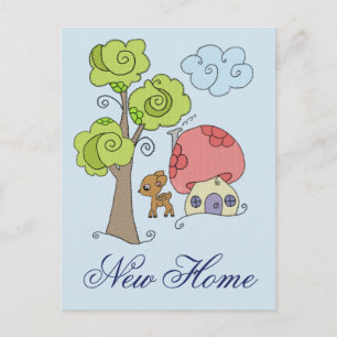 Zauberwald Neue Zuhause Postkarte