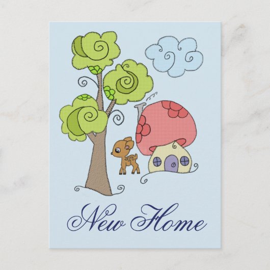 Zauberwald Neue Zuhause Postkarte (Vorderseite)