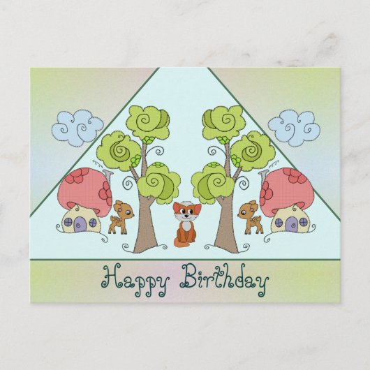 Zauberwald Postkarte (Vorderseite)