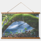 Zauberwald Wandteppich Mit Holzrahmen (Vorne)