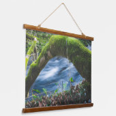 Zauberwald Wandteppich Mit Holzrahmen (Gewinkelt)
