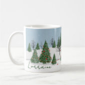 Zauberwald Weihnachtstag Tasse (Links)