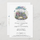 Zauberwaldfeier Einladung (Vorne/Hinten)