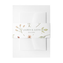 Zauberwaldflorale Hochzeitsband Einladungsbanderole