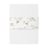 Zauberwaldflorale Hochzeitsband Einladungsbanderole (Rückseitenbeispiel)