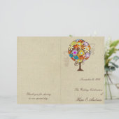 Zauberwaldkreislauf der Liebe Blume Bäume Hochzeit (Stehend Vorderseite)