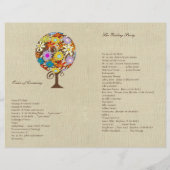 Zauberwaldkreislauf der Liebe Blume Bäume Hochzeit (Rückseite)