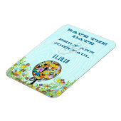 Zauberwaldkreislauf der Liebe Blume Bäume Hochzeit Magnet (Linke Seite)