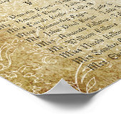 Zauberwaldkreislauf der Liebe Blume Bäume Hochzeit Poster (Ecke)