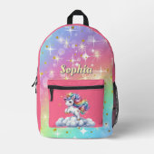 Zauberwolke Bedruckter Rucksack (Vorderseite)