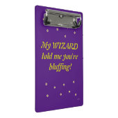 Zauberwort Mini Klemmbrett (Schrägansicht)