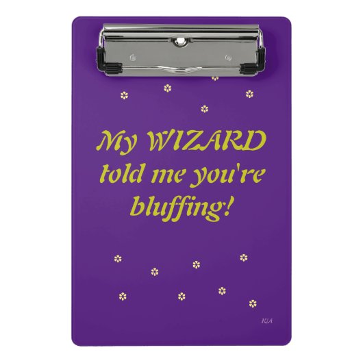 Zauberwort Mini Klemmbrett (Vorderseite)