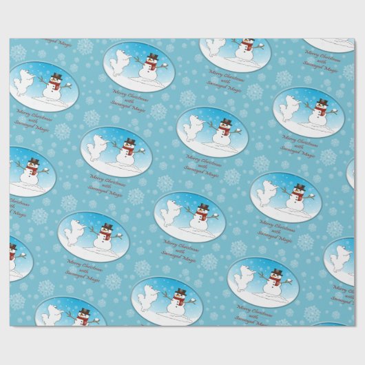Zauberwrapping Paper von Samoyed Magic: Matte, Glo Geschenkpapier (Flach)