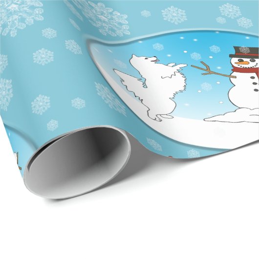 Zauberwrapping Paper von Samoyed Magic: Matte, Glo Geschenkpapier (Rolleneckpunkt)