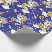 Zauberwürfel und Regenbogen Geschenkpapier (Ecke)