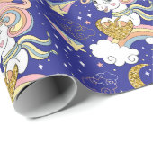 Zauberwürfel und Regenbogen Geschenkpapier (Rolleneckpunkt)