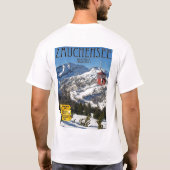 Zauchensee Skigebiet 18x24 T-Shirt (Rückseite)