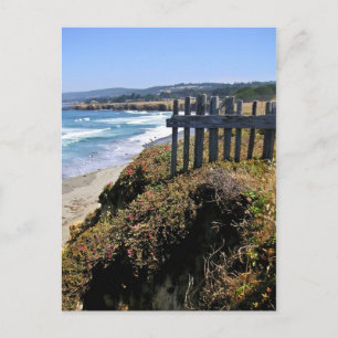 Zaun an der Kante Ankündigungspostkarte