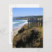 Zaun an der Kante Ankündigungspostkarte (Vorne/Hinten)