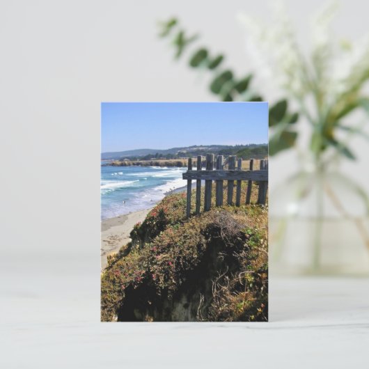 Zaun an der Kante Ankündigungspostkarte (Stehend Vorderseite)