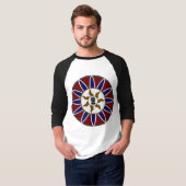 Zaun Bären am Gebets-Mandala-Logo (ohne Text) T-Shirt (Vorne ganz)