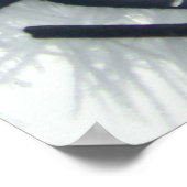 Zaun der schwarzen und weißen Kette Poster (Ecke)