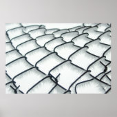 Zaun der schwarzen und weißen Kette Poster (Vorne)