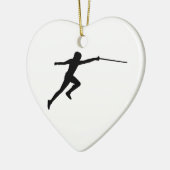 Zaun des Fechters Keramikornament (Links)