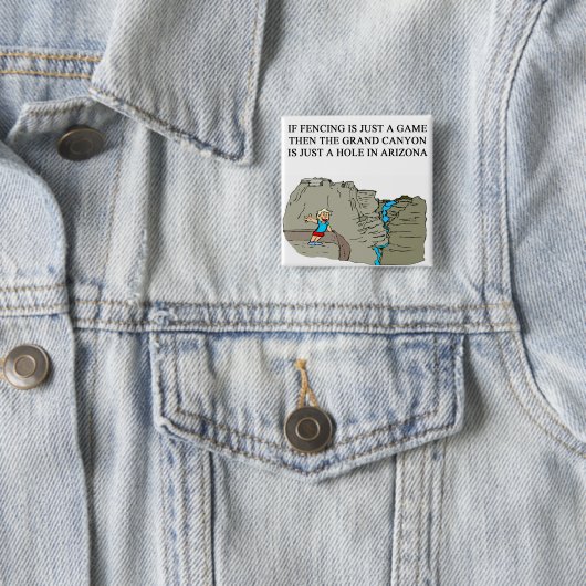 ZAUN des Fechterwitzes Button (Beispiel)