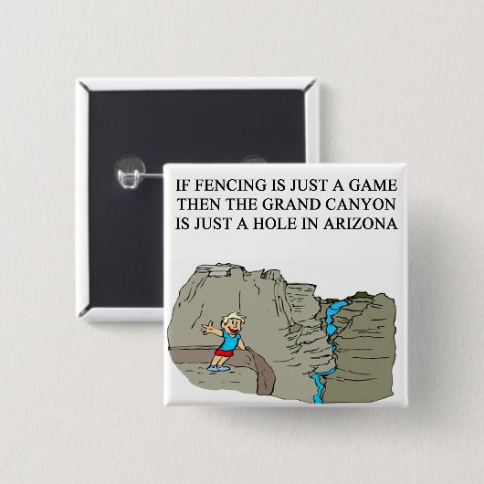 ZAUN des Fechterwitzes Button (Vorne & Hinten)