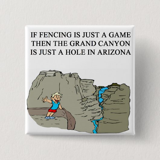 ZAUN des Fechterwitzes Button (Vorderseite)