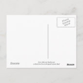 Zaun, Felder und Wiesen Postkarte (Rückseite)