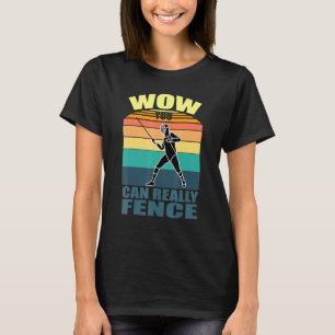 Zaun Fencing Sport Plastron Epee Säbel Fencer Quo T-Shirt