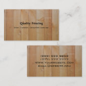 Zaun-Foto-Visitenkarte Visitenkarte (Vorne/Hinten)