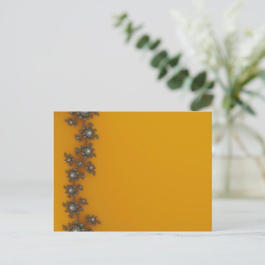 Zaun - Fraktal Postkarte (Stehend Vorderseite)