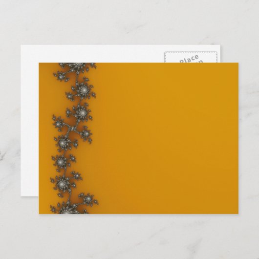 Zaun - Fraktal Postkarte (Vorne/Hinten)