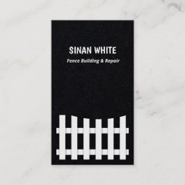 Zaun Gebäude und Reparatur Visitenkarte