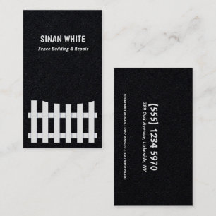 Zaun Gebäude und Reparatur Visitenkarte
