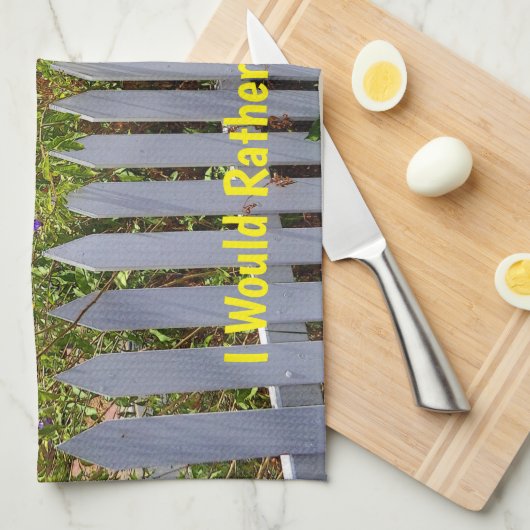 Zaun Geschirrtuch (Viertel Falte)