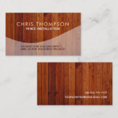 Zaun-Installations-Visitenkarten Visitenkarte (Vorne/Hinten)