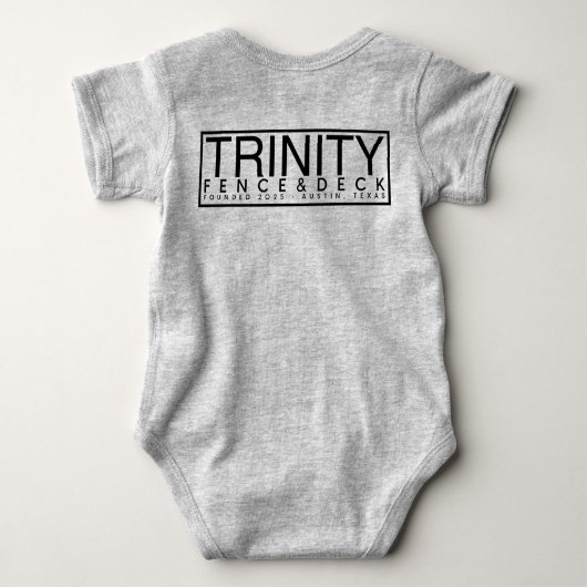 Zaun mich ein. baby strampler (Rückseite)