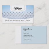 Zaun-MietVisitenkarten Visitenkarte (Vorne/Hinten)