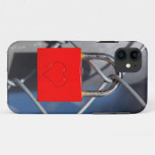 Zaun mit rotem Herzen Case-Mate iPhone Hülle (Rückseite (Horizontal))